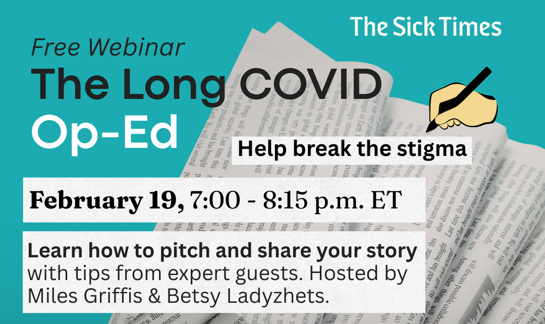 Event announcement: The Long COVID op-ed - The Sick Times